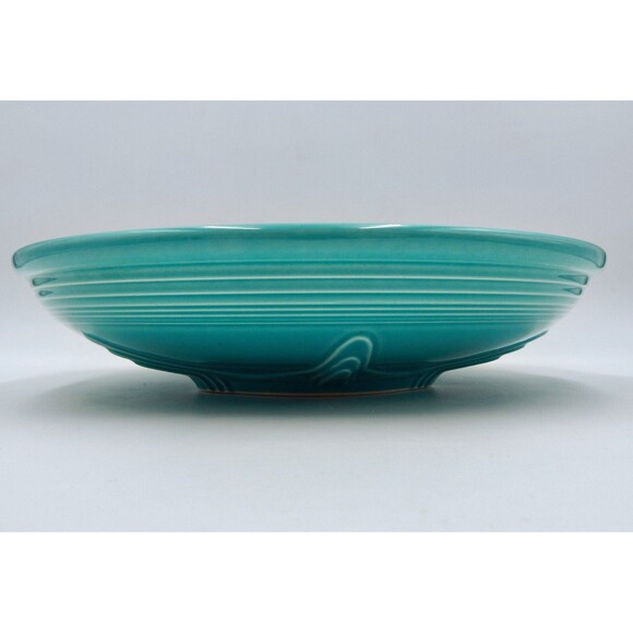 Fiesta Fiestaware Homer Laughlin Presentation Serving Bowl Turquoise 11 Inch - Picture 6 of 9